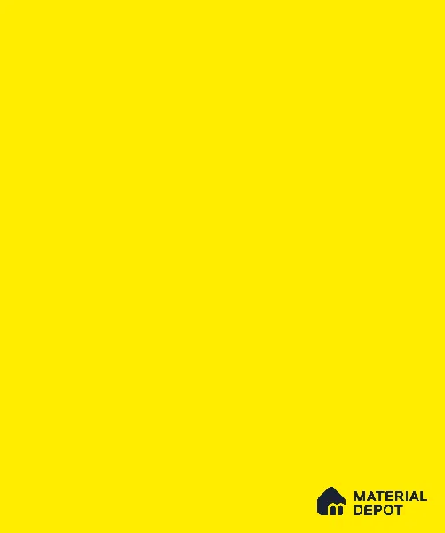 LM 03315 Bright Yellow 8 ft x 4 ft Suede Finish Decorative Laminate - 0.8 mm | Suitable for Living Room, Kitchen, Office