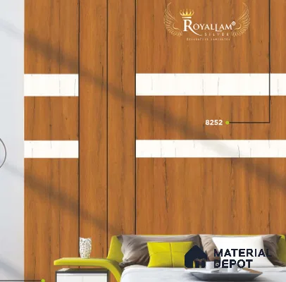 Wooden Look LM 03191 Sonova Natural 8 ft x 4 ft Texture Finish Decorative Laminate - 0.8 mm | Suitable for TV Unit, Wardrobe, Kitchen Cabinets