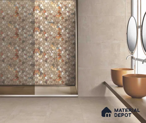 Highlighter Wall Tile TL 05733 Vitara Amber Verse 4 ft x 2 ft Vitrified Matte Finish - 9 mm | Suitable For Bathroom, Accent/Feature Wall, Dining Area