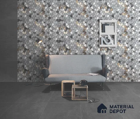 Highlighter Wall Tile TL 05733 B Vitara Dark Verse 4 ft x 2 ft Vitrified Matte Finish - 9 mm | Suitable For Bathroom, Accent/Feature Wall, Dining Area