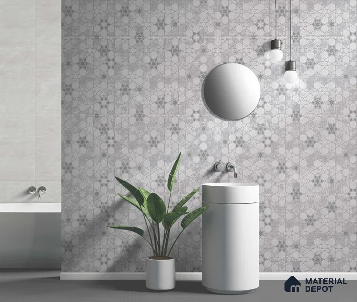 Highlighter Wall Tile TL 05734 Vitara Pearl Shell 4 ft x 2 ft Vitrified Matte Finish - 9 mm | Suitable For Bathroom, Accent/Feature Wall, Dining Area