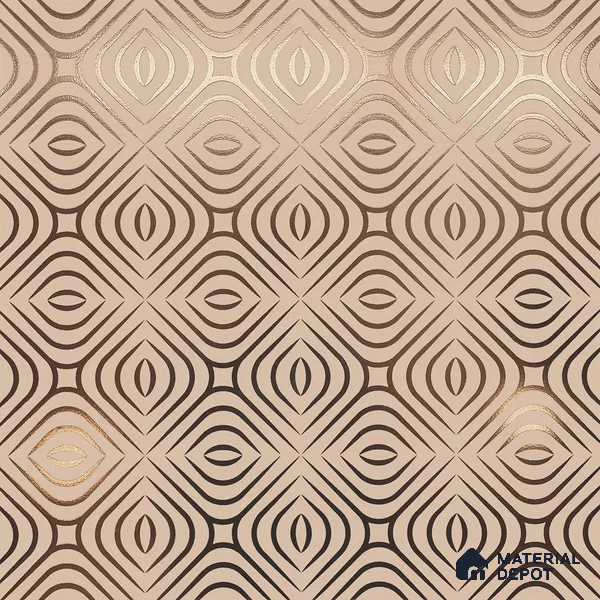 Multifired Moroccan Floor & Wall Tile TL 05732 Radiance Golden Tesserae 2 ft x 2 ft Vitrified Matte Finish - 9 mm | Suitable For Kitchen, Accent/Feature Wall, Dining Area