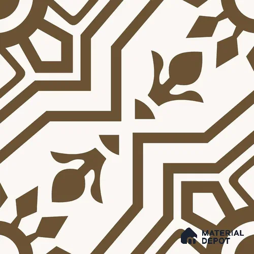 Multifired Moroccan Floor & Wall Tile TL 05679 Zellige Ayaan Alloy 12 x 12 inch Vitrified Matte Finish - 9 mm | Suitable for Living Room, Bathroom, Kitchen & Backsplash