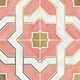 Multifired Moroccan Floor & Wall Tile TL 05663 Zellige Blush Damask 12 x 12 inch Vitrified Matte Finish - 9 mm | Suitable for Living Room, Bathroom, Kitchen & Backsplash | Image 01