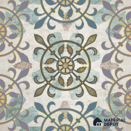 Multifired Moroccan Floor & Wall Tile TL 05674 Zellige Delaj 1 ft x 1 ft Vitrified Matte Finish - 9 mm | Suitable for Kitchen, Bathroom, Balcony