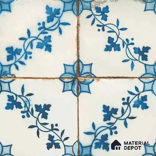 Multifired Moroccan Floor & Wall Tile TL 05693 Zellige Ivy Breeze 12 x 12 inch Vitrified Matte Finish - 9 mm | Suitable for Living Room, Bathroom, Kitchen & Backsplash