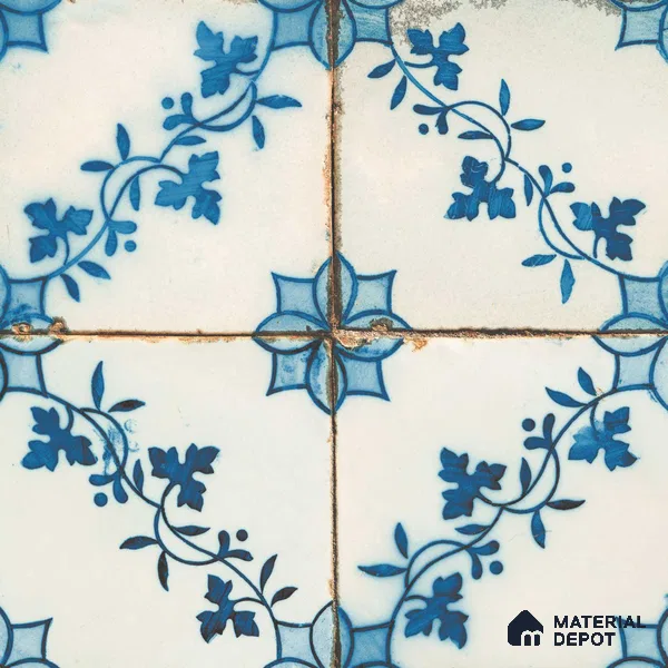 Multifired Moroccan Floor & Wall Tile TL 05693 Zellige Ivy Breeze 12 x 12 inch Vitrified Matte Finish - 9 mm | Suitable for Living Room, Bathroom, Kitchen & Backsplash