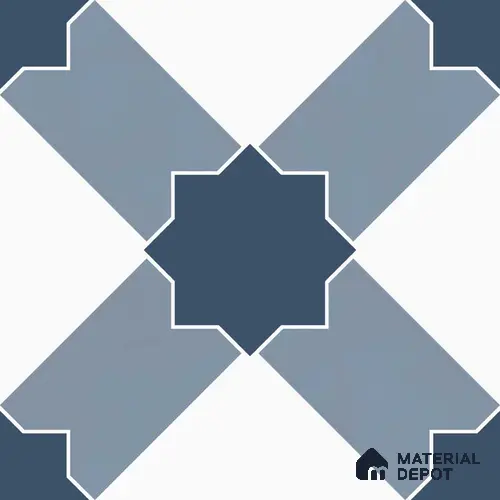 Multifired Moroccan Floor & Wall Tile TL 05710 Zellige Stellar Glow 12 x 12 inch Vitrified Matte Finish - 9 mm | Suitable for Living Room, Bathroom, Kitchen & Backsplash