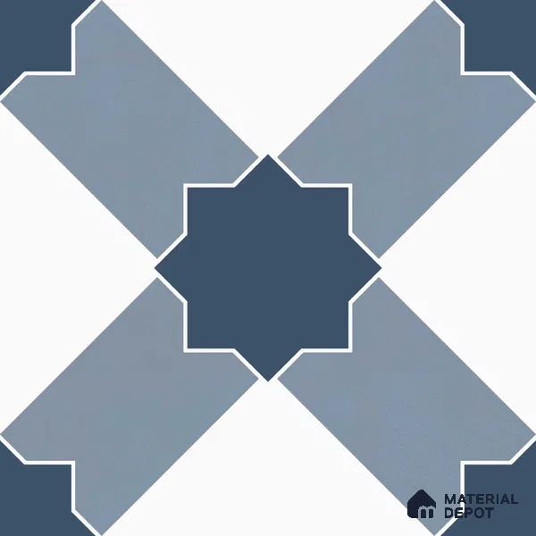 Multifired Moroccan Floor & Wall Tile TL 05710 Zellige Stellar Glow 1 ft x 1 ft Vitrified Matte Finish - 9 mm | Suitable for Kitchen, Bathroom, Entryway