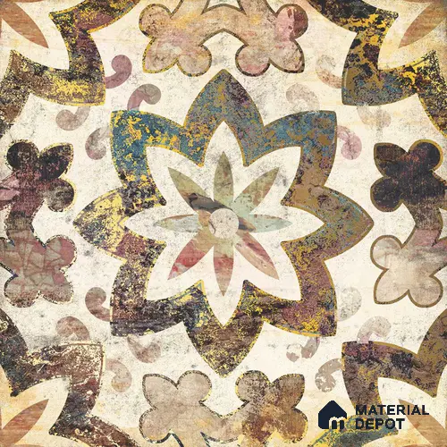 Multifired Moroccan Floor & Wall Tile TL 05664 Zellige Wildwood Green 12 x 12 inch Vitrified Matte Finish - 9 mm | Suitable for Living Room, Bathroom, Kitchen & Backsplash