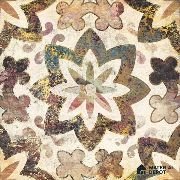 Multifired Moroccan Floor & Wall Tile TL 05664 Zellige Wildwood Green 12 x 12 inch Vitrified Matte Finish - 9 mm | Suitable for Living Room, Bathroom, Kitchen & Backsplash