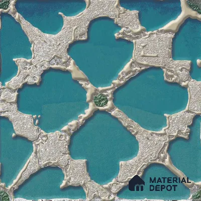 Moroccan Wall Tile TL 05645 Opulence Blue Zenith 8 x 8 inch Ceramic Matte Finish - 9 mm | 4 Random Faces | Suitable for Living Room, Bathroom, Kitchen & Backsplash | Please Expect a Slight Variation of Pattern