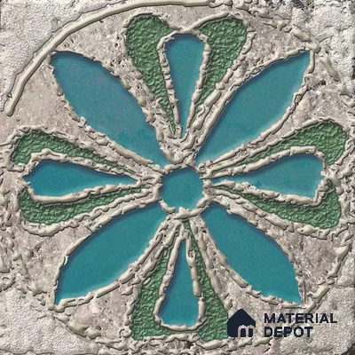 Moroccan Wall Tile TL 05645 Opulence Blue Zenith 8 x 8 inch Ceramic Matte Finish - 9 mm | 4 Random Faces | Suitable for Living Room, Bathroom, Kitchen & Backsplash | Please Expect a Slight Variation of Pattern
