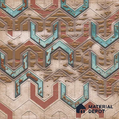 Moroccan Wall Tile TL 05648 Opulence Playful Pastel 8 x 8 inch Ceramic Matte Finish - 9 mm | 4 Random Faces | Suitable for Living Room, Bathroom, Kitchen & Backsplash | Please Expect a Slight Variation of Pattern