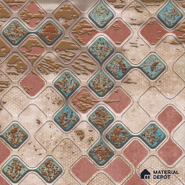 Moroccan Wall Tile TL 05648 Opulence Playful Pastel 8 x 8 inch Ceramic Matte Finish - 9 mm | 4 Random Faces | Suitable for Living Room, Bathroom, Kitchen & Backsplash | Please Expect a Slight Variation of Pattern