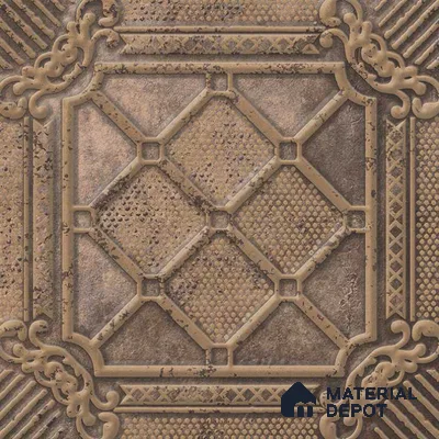 Moroccan Wall Tile TL 05647 Opulence Stone Oscar 8 x 8 inch Ceramic Matte Finish - 9 mm | 4 Random Faces | Suitable for Living Room, Bathroom, Kitchen & Backsplash | Please Expect a Slight Variation of Pattern