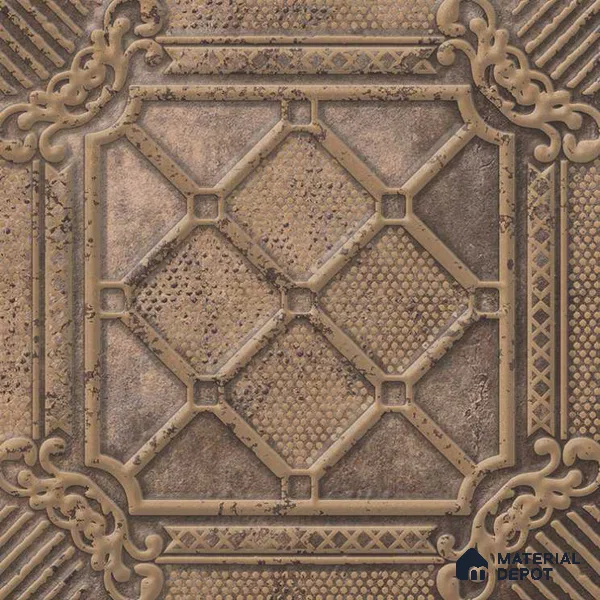 Moroccan Wall Tile TL 05647 Opulence Stone Oscar 8 x 8 inch Ceramic Matte Finish - 9 mm | 4 Random Faces | Suitable for Living Room, Bathroom, Kitchen & Backsplash | Please Expect a Slight Variation of Pattern