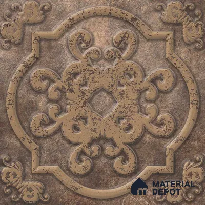 Moroccan Wall Tile TL 05647 Opulence Stone Oscar 8 x 8 inch Ceramic Matte Finish - 9 mm | 4 Random Faces | Suitable for Living Room, Bathroom, Kitchen & Backsplash | Please Expect a Slight Variation of Pattern