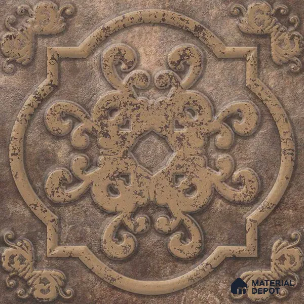 Moroccan Wall Tile TL 05647 Opulence Stone Oscar 8 x 8 inch Ceramic Matte Finish - 9 mm | 4 Random Faces | Suitable for Living Room, Bathroom, Kitchen & Backsplash | Please Expect a Slight Variation of Pattern