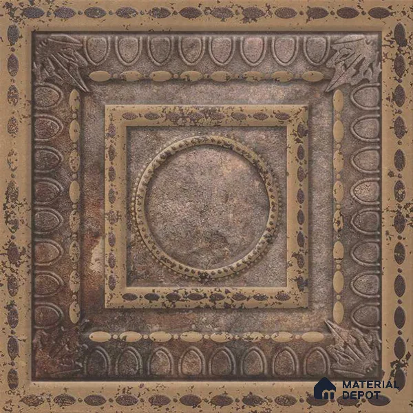 Moroccan Wall Tile TL 05647 Opulence Stone Oscar 8 x 8 inch Ceramic Matte Finish - 9 mm | 4 Random Faces | Suitable for Living Room, Bathroom, Kitchen & Backsplash | Please Expect a Slight Variation of Pattern