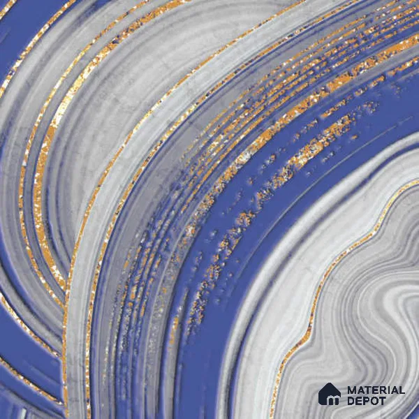 Moroccan Wall Tile TL 05641 B Tangier Azure Gleam 6 x 6 inch Ceramic Matte Finish - 9 mm | 4 Random Faces | Suitable for Living Room, Bathroom, Kitchen & Backsplash