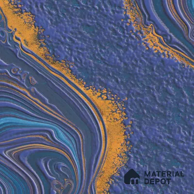 Moroccan Wall Tile TL 05641 B Tangier Azure Gleam 6 x 6 inch Ceramic Matte Finish - 9 mm | 4 Random Faces | Suitable for Living Room, Bathroom, Kitchen & Backsplash