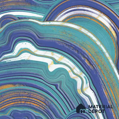 Moroccan Wall Tile TL 05641 B Tangier Azure Gleam 6 x 6 inch Ceramic Matte Finish - 9 mm | 4 Random Faces | Suitable for Living Room, Bathroom, Kitchen & Backsplash