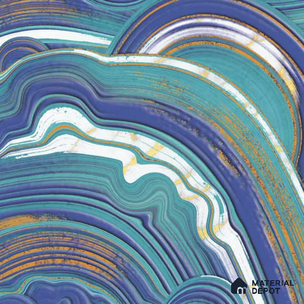 Moroccan Wall Tile TL 05641 B Tangier Azure Gleam 6 x 6 inch Ceramic Matte Finish - 9 mm | 4 Random Faces | Suitable for Living Room, Bathroom, Kitchen & Backsplash
