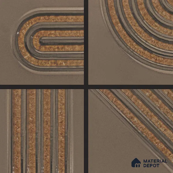 Moroccan Wall Tile TL 05640 Tangier Sahara Velvet 6 x 6 inch Ceramic Matte Finish - 9 mm | 5 Random Faces | Suitable for Living Room, Bathroom, Kitchen & Backsplash