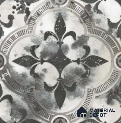 Multifired Moroccan Floor & Wall Tile TL 07961 Medina Mist 12 x 12 inch Vitrified Matte Finish - 9 mm | Suitable for Living Room, Bathroom, Kitchen & Backsplash