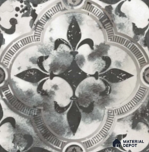 Multifired Moroccan Floor & Wall Tile TL 07961 Medina Mist 12 x 12 inch Vitrified Matte Finish - 9 mm | Suitable for Living Room, Bathroom, Kitchen & Backsplash