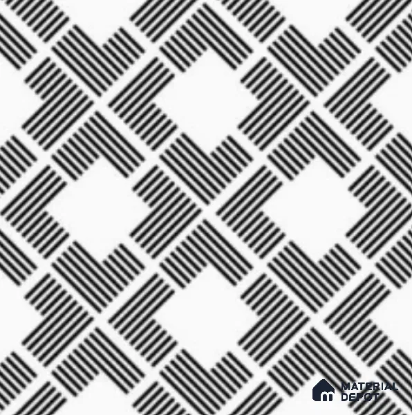 Multifired Moroccan Floor & Wall Tile TL 07959 G Zinc Whisper 12 x 12 inch Vitrified Matte Finish - 9 mm | Suitable for Living Room, Bathroom, Kitchen & Backsplash