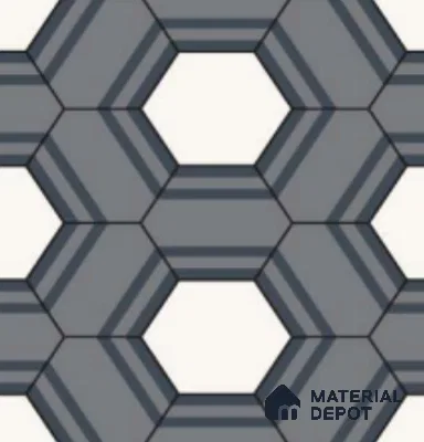 Multifired Moroccan Floor & Wall Tile TL 07960 Nocturne Pearl 12 x 12 inch Vitrified Matte Finish - 9 mm | Suitable for Living Room, Bathroom, Kitchen & Backsplash