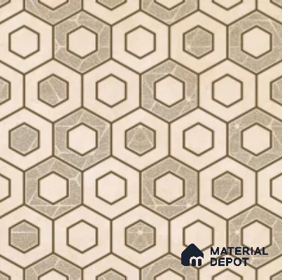 Multifired Moroccan Floor & Wall Tile TL 07954 Titan Halo 2 ft x 2 ft Vitrified Matte Finish - 9 mm | Suitable For Dining Area, Kitchen Backsplash, Balcony