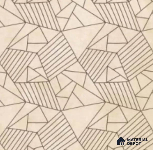 Multifired Moroccan Floor & Wall Tile TL 07955 Lunar Drift 2 ft x 2 ft Vitrified Matte Finish - 9 mm | Suitable for Living Room, Bathroom, Kitchen & Backsplash