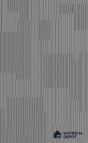 Punch Wall Tile TL 10608 1442 Strapes Punch Slate Grey 4 ft x 2 ft Full Body Vitrified Matte Finish - 9 mm | Suitable for Living Room, Bathroom & Kitchen