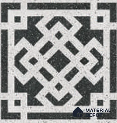 Floor Tile TL 12600 Cassettone Bianco 1 ft x 1 ft  Matte Finish