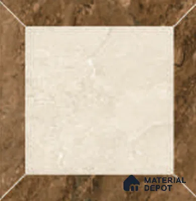 Floor Tile TL 12599 Quadro Caffe 1 ft x 1 ft  Matte Finish