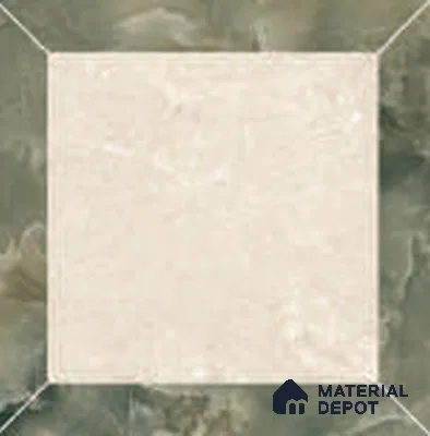 Floor Tile TL 12599 C Quadro Verde 1 ft x 1 ft  Matte Finish