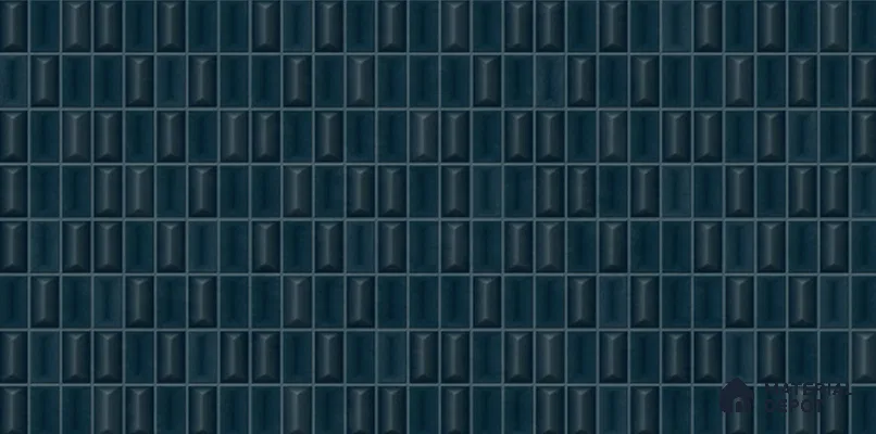 3D Look Wall Tile TL 11451 E Aspen Midnight 2 ft x 1 ft Ceramic Glossy Finish - 9 mm  | Suitable for Bathroom, Dining & Kitchen
