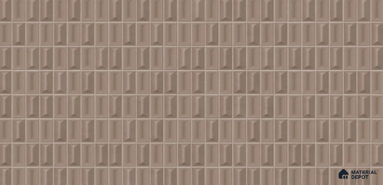 3D Look Wall Tile TL 11451 F Aspen Soot 2 ft x 1 ft Ceramic Glossy Finish - 9 mm | Suitable for Bathroom, Dining & Kitchen