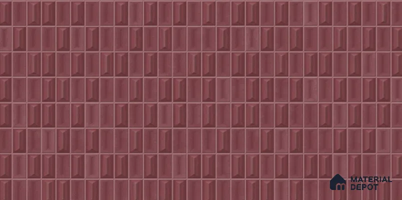 3D Look Wall Tile TL 11451 C Aspen Grape 2 ft x 1 ft Ceramic Glossy Finish - 9 mm  | Suitable for Bathroom, Dining & Kitchen