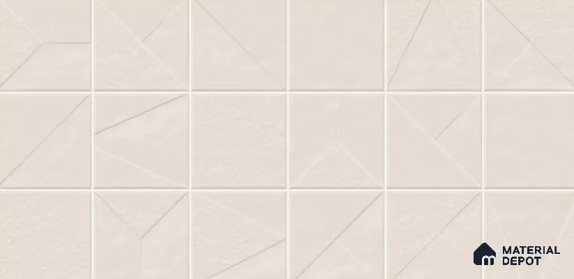 Punch Look Wall Tile TL 11449 C Nova Ivory 2 ft x 1 ft Ceramic Punch Matte Finish - 8 mm  | Suitable for Bathroom, Dining & Kitchen