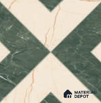 Floor Tile TL 12595 B Evora Verde 8 inc x 8 inc  Matte Finish