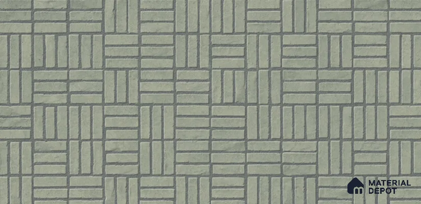 Punch Look Wall Tile TL 11452 D Inspire Green 2 ft x 1 ft Ceramic Matte Finish - 8 mm  | Suitable for Bathroom & Kitchen
