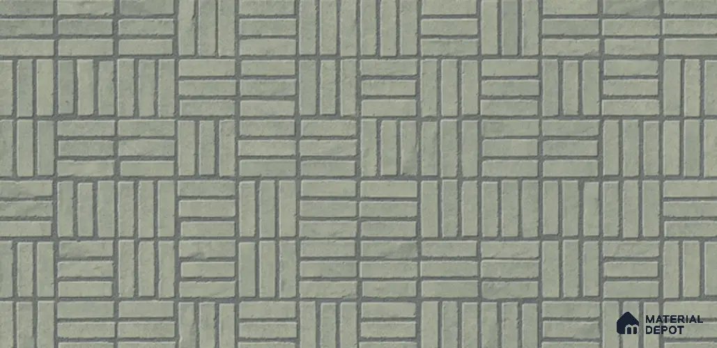 Punch Look Wall Tile TL 11452 D Inspire Green 2 ft x 1 ft Ceramic Matte Finish - 8 mm  | Suitable for Bathroom & Kitchen