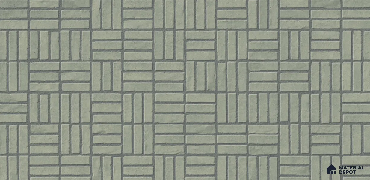 Punch Look Wall Tile TL 11452 D Inspire Green 2 ft x 1 ft Ceramic Matte Finish - 8 mm | Suitable for Bathroom & Kitchen