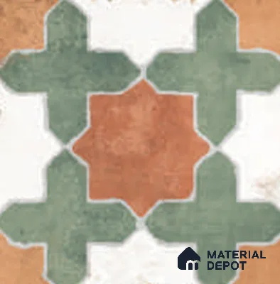 Floor Tile TL 12597 Sienna Verde 1 ft x 1 ft  Matte Finish