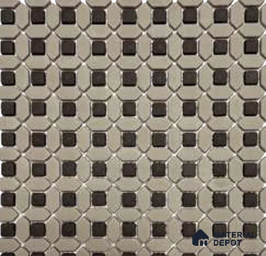Mosaic Look Wall Tile TL 12581 Taupe Grid 9.6 inc x 9.6 inc  Matte Finish - 6 mm | Suitable for Bathroom Wall, Kitchen Wall & Backsplash & Highlighter Wall