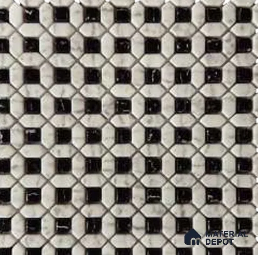 Mosaic Look Wall Tile TL 12581 B Ivory Dot Grid 9.6 inc x 9.6 inc  Matte Finish - 6 mm | Suitable for Bathroom Wall, Kitchen Wall & Backsplash & Highlighter Wall